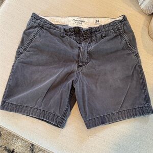 Abercrombie & Fitch Gray Casual Shorts Versatile Cotton Blend